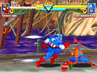 marvel super heroes ps1