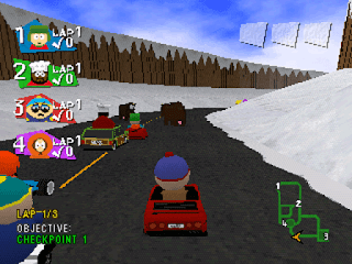 south park rally ps1