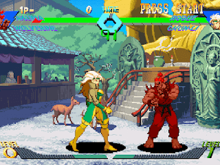 x men vs street fighter ps1